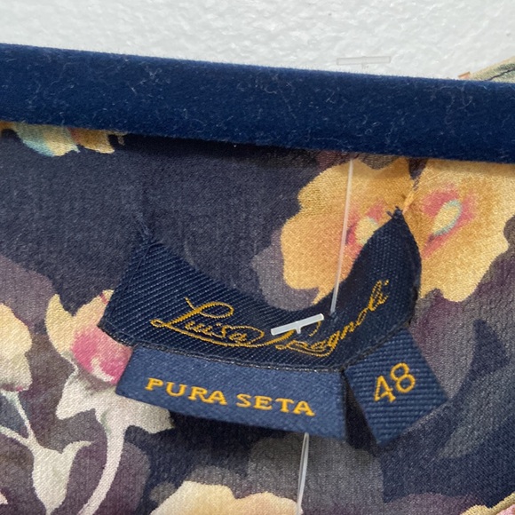 Luisa Lpagnoli size48 100%SilkDemi sleeve beading never worn a tiny tread pull - Picture 4 of 10